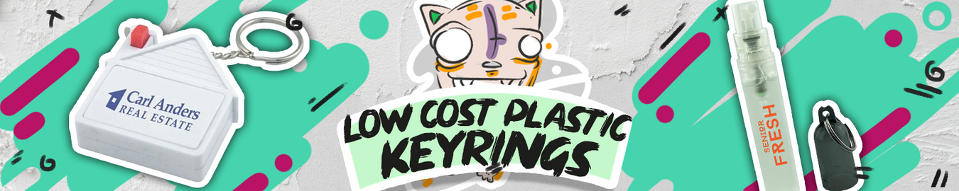 Low Cost Plastic Keyrings PROMO PUNKS™