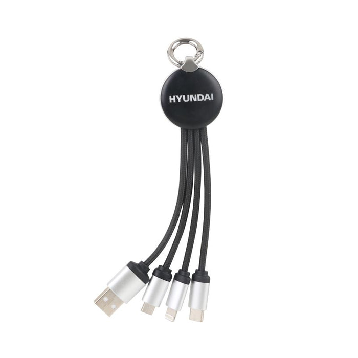 Round Shaped Light Up Charging Cables - Custom Promotional Product