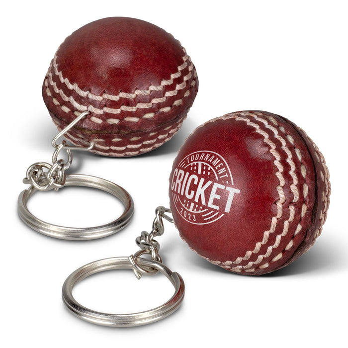 Cricket Ball Key Ring - Custom Promotional Product