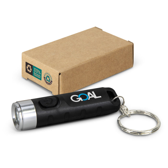 Rechargeable Torch Keyring - Custom Promotional Product