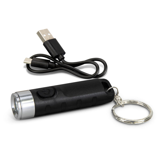 Rechargeable Torch Keyring - Custom Promotional Product