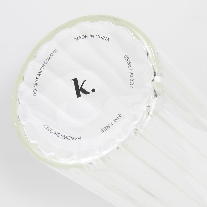 Keepsake Linear Glass Drink Bottle - Custom Promotional Product