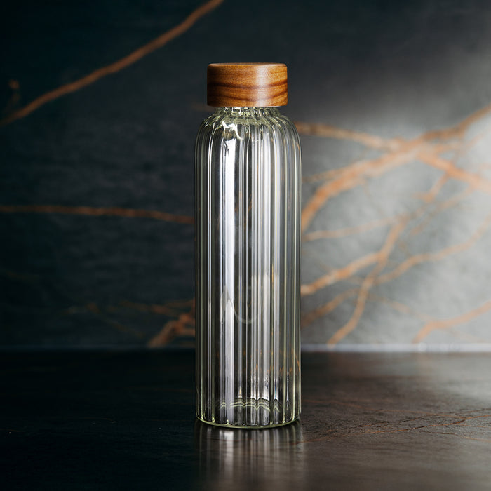 Keepsake Linear Glass Drink Bottle - Custom Promotional Product