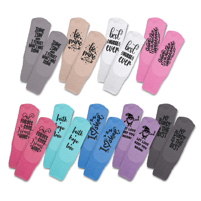 Fluffy Grip Socks - Custom Promotional Product