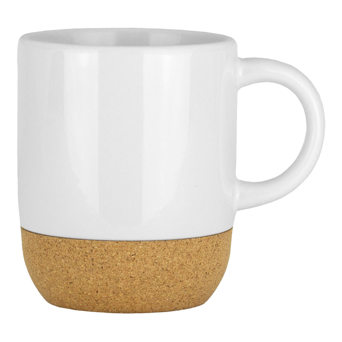 Billie 300ml Sublimation Ceramic Mug w/ Cork Details - Custom Promotional Product
