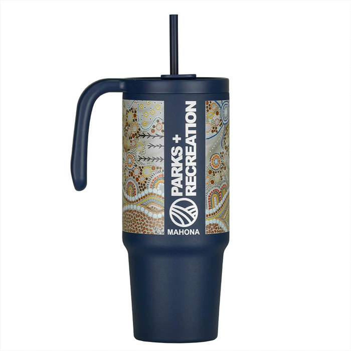 The Tilly Tumbler - Recycled w/ Handle 900ml - Custom Promotional Product