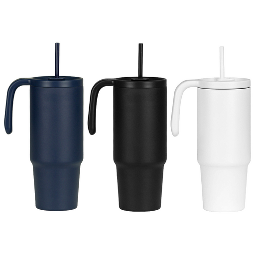 The Tilly Tumbler - Recycled w/ Handle 900ml - Custom Promotional Product