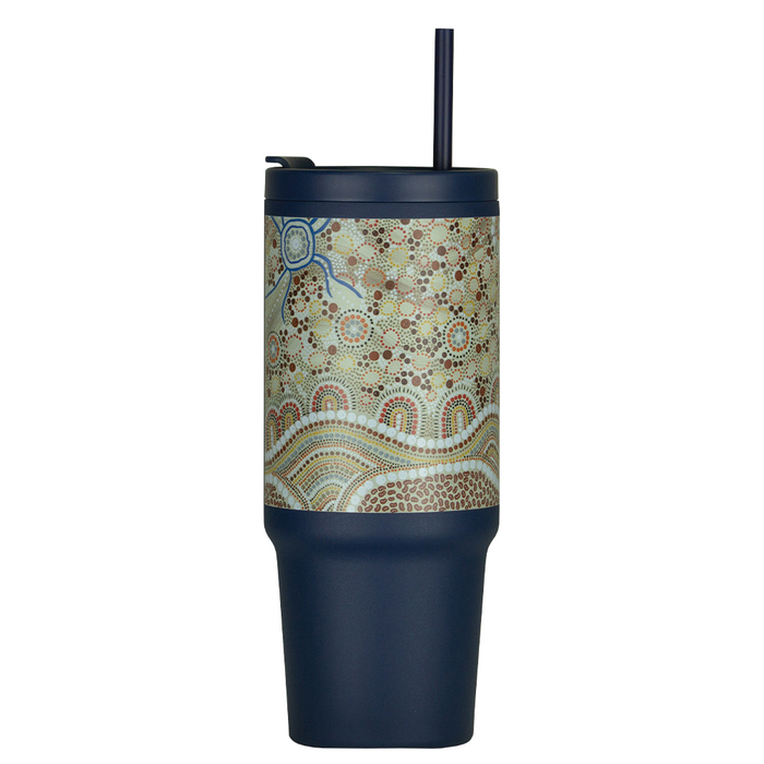 The Tilly Tumbler - Recycled w/ Handle 900ml - Custom Promotional Product