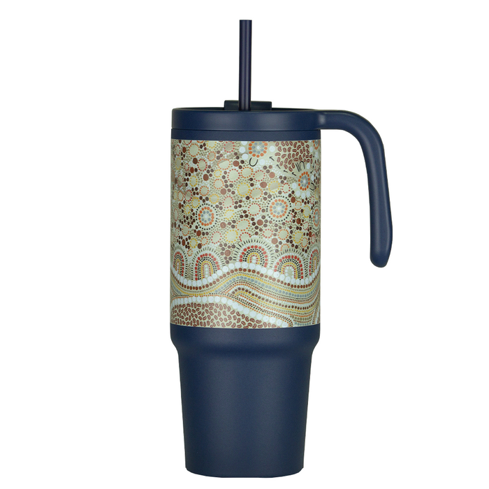 The Tilly Tumbler - Recycled w/ Handle 900ml - Custom Promotional Product