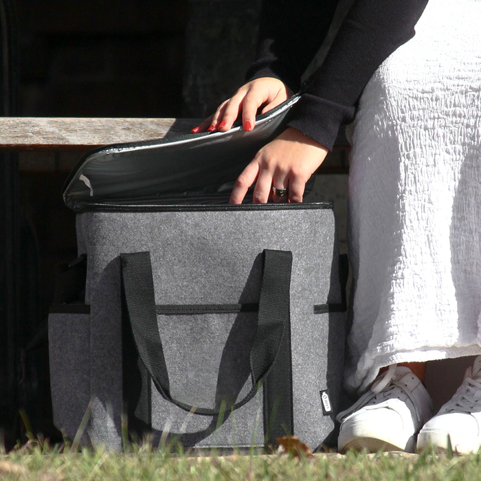 Felta GRS Recycled Felt Bottle Cooler Bag 21L - Custom Promotional Product