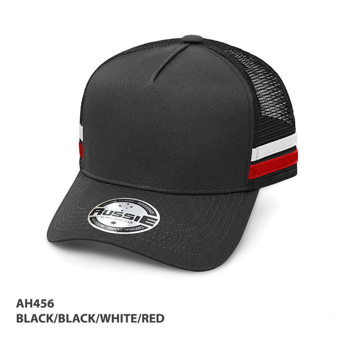 A-Frame Striped Trucker Cap - Custom Promotional Product