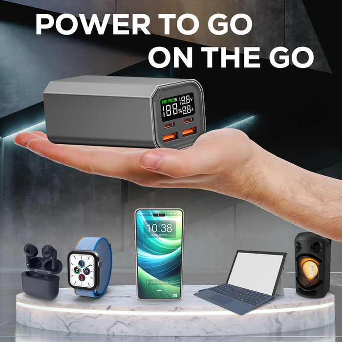 Rocco 100W PD + QC22.5W Laptop Power Bank (18000 mAh) - Custom Promotional Product