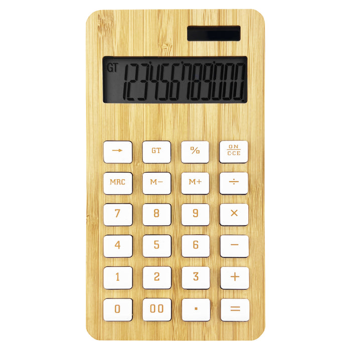 Bamboo Calculator - Custom Promotional Product