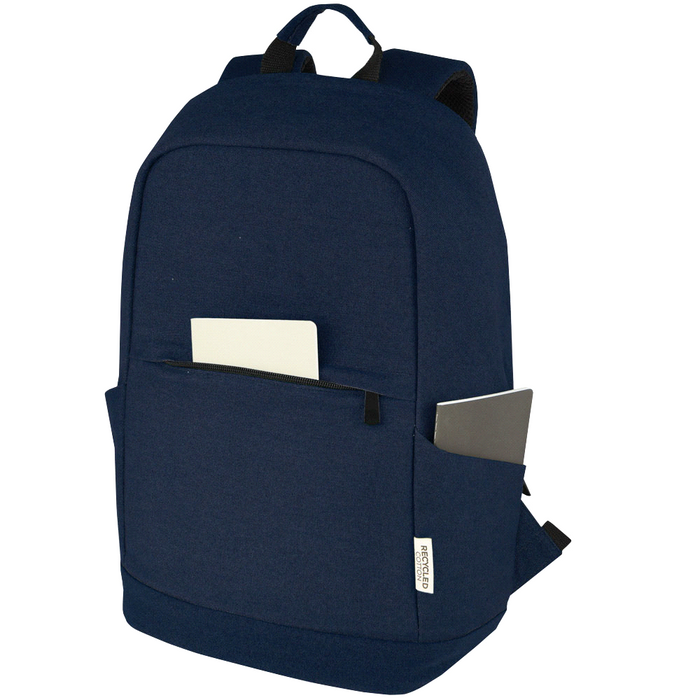 Darani GRS Recycled Canvas Anti-Theft 15" 21L Laptop Backpack - Custom Promotional Product