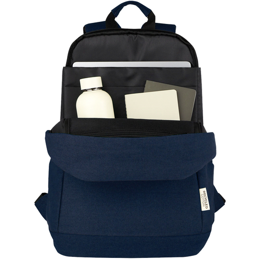 Darani GRS Recycled Canvas Anti-Theft 15" 21L Laptop Backpack - Custom Promotional Product