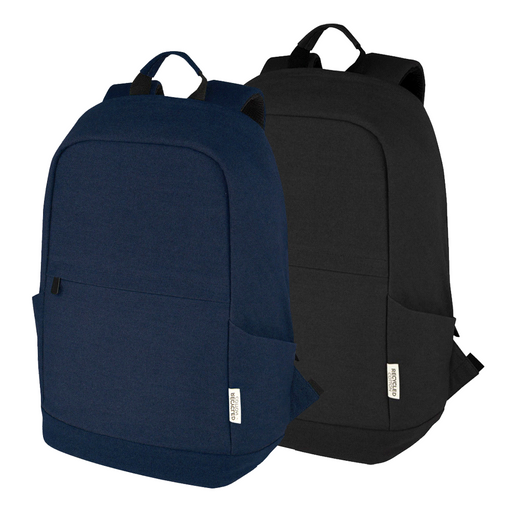 Darani GRS Recycled Canvas Anti-Theft 15" 21L Laptop Backpack - Custom Promotional Product