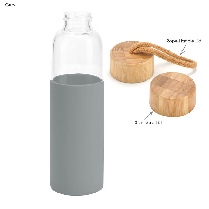 Honya Glass Drink Bottle with Sleeve - Custom Promotional Product