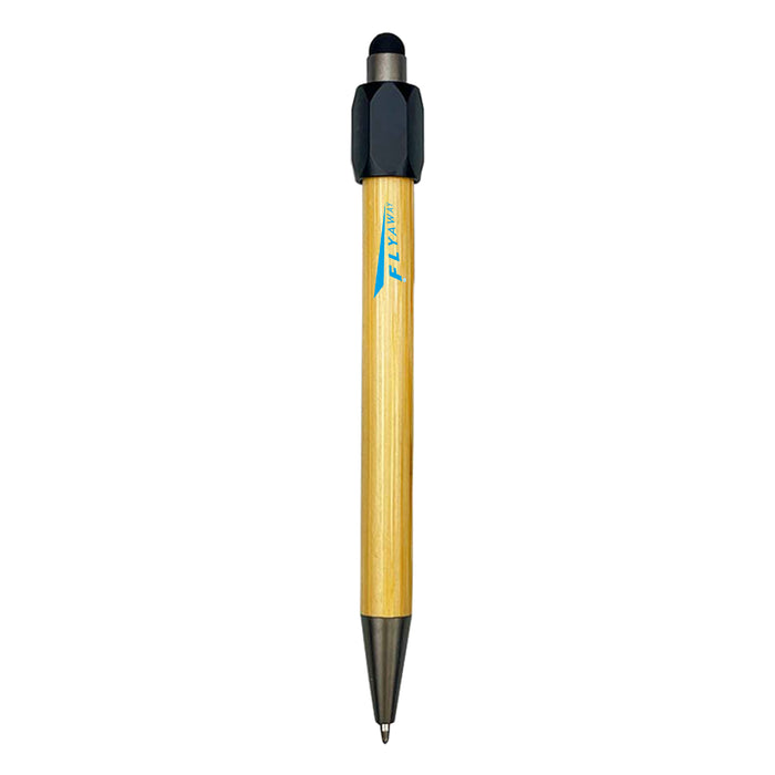 Fidget Spinner Bamboo Stylus Pen - Custom Promotional Product