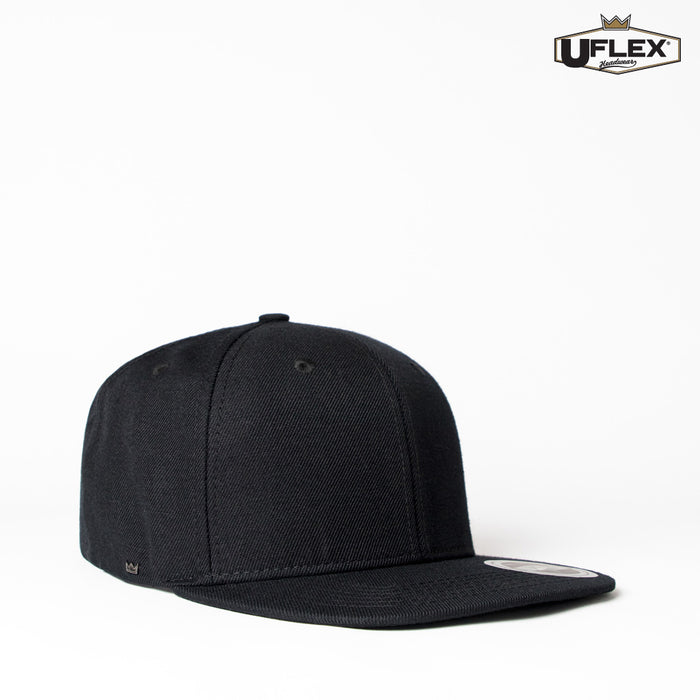 Uflex Adults Flat Peak 6 Panel Fitted - Custom Promotional Product