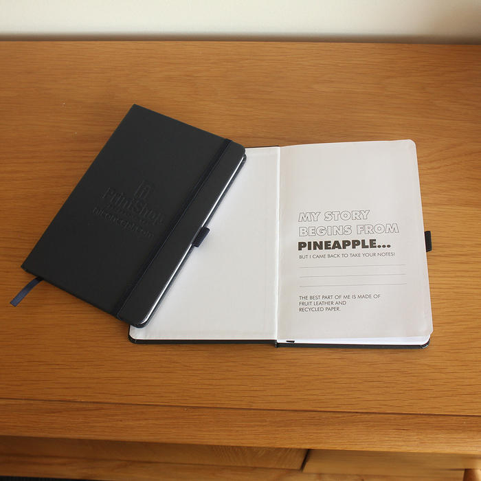 Fsc Mix Pineapple Leather Bound Journal Book - Custom Promotional Product