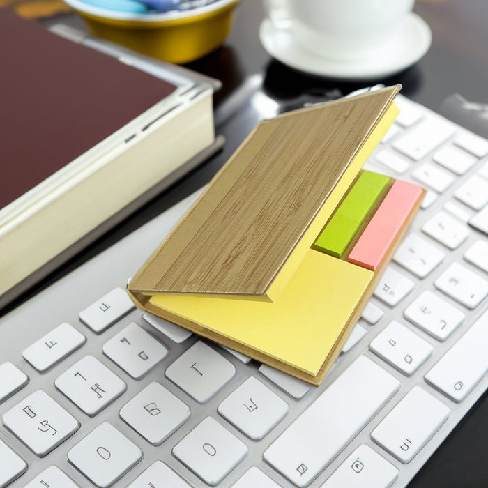 Santo Bamboo Sticky Note - Custom Promotional Product