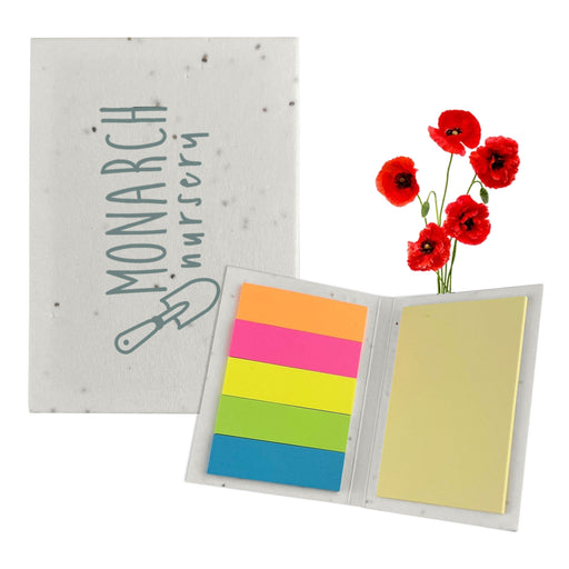 Corn Poppy Seed Sticky Note Pad - Custom Promotional Product