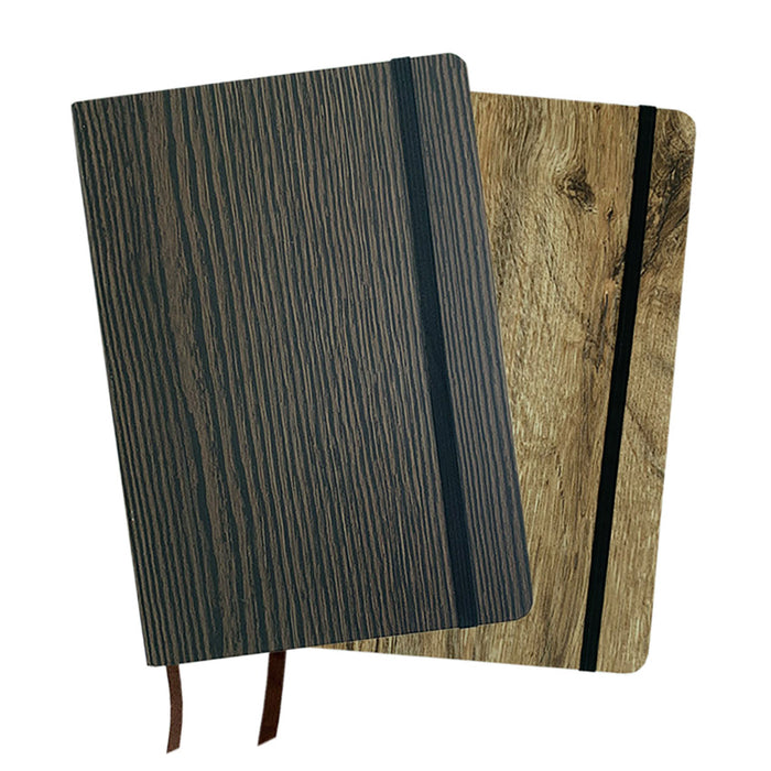 A5 Wood Look Notebook - Custom Promotional Product