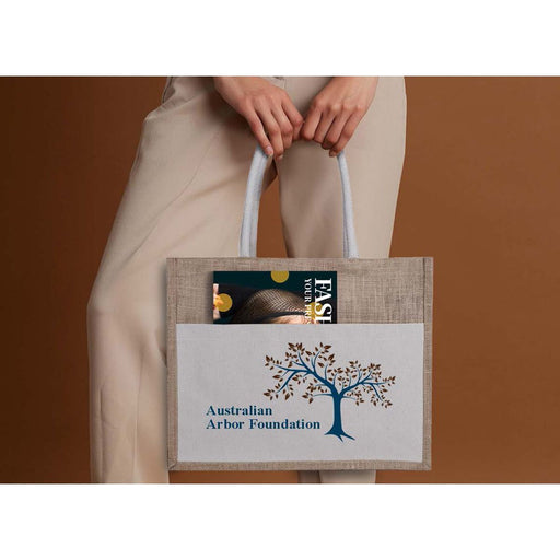Metro Jute/Canvas Bag - Custom Promotional Product