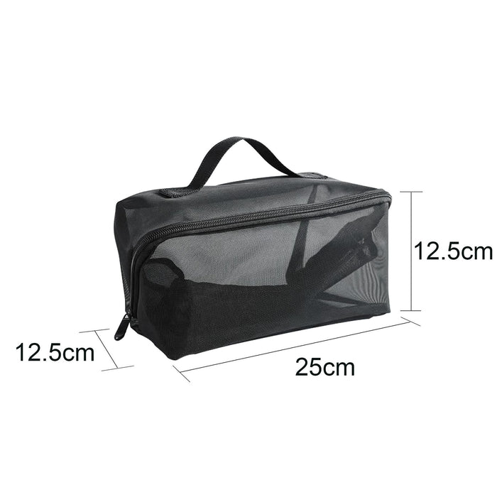 Large Capacity Nylon Mesh Cosmetic Bag - Custom Promotional Product