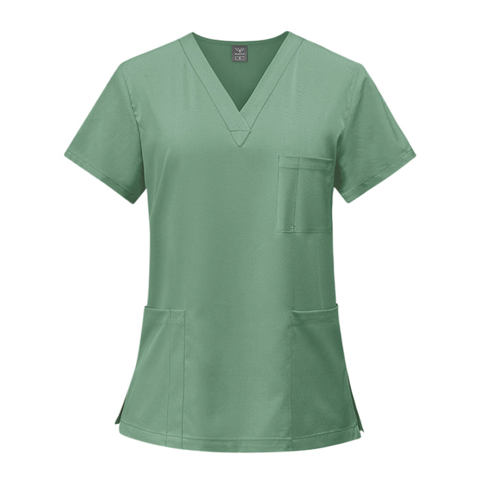 Custom Solid Colour Scrub Top - Custom Promotional Product