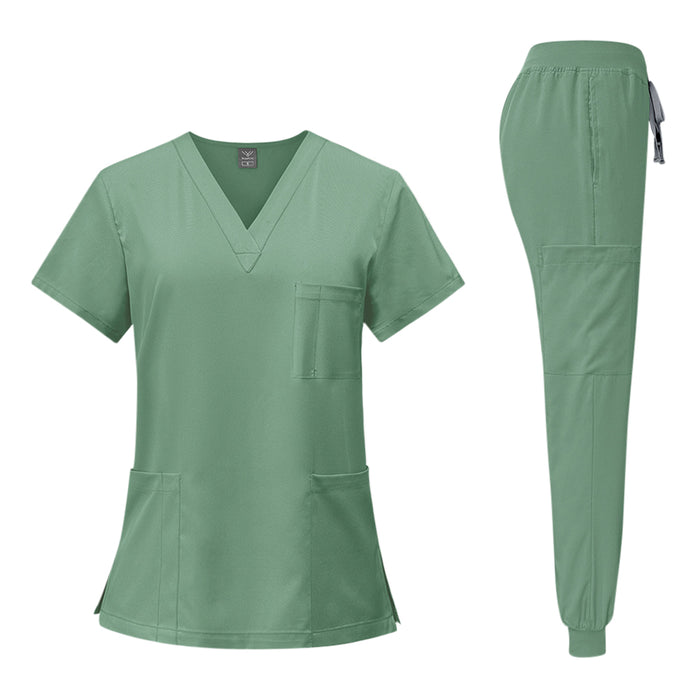 Custom Solid Colour Scrub & Pants Set - Custom Promotional Product