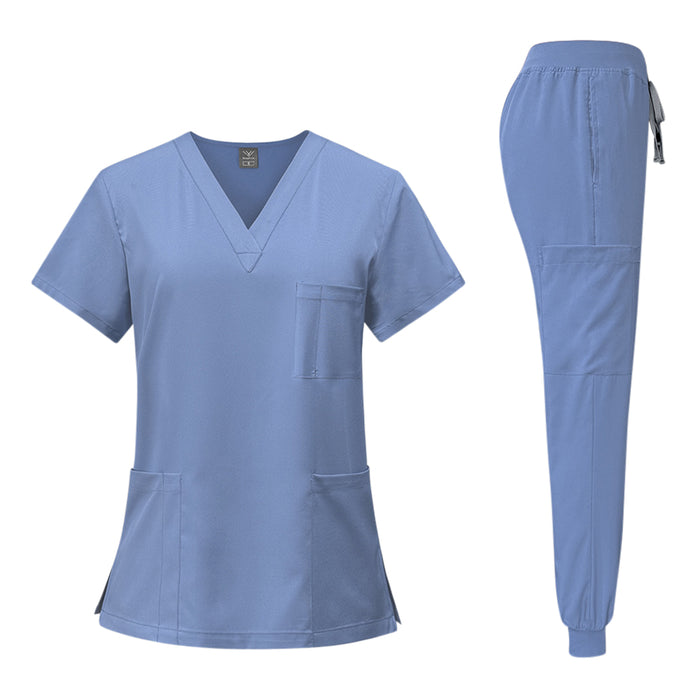 Custom Solid Colour Scrub & Pants Set - Custom Promotional Product