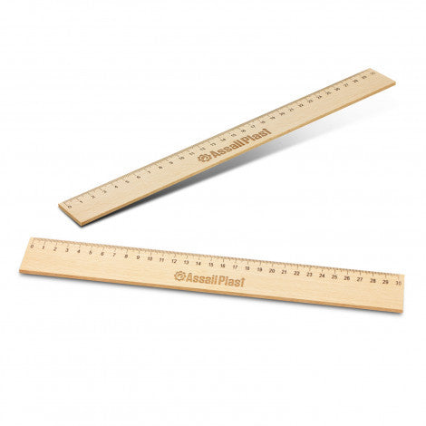 Wooden Ruler 30cm - Custom Promotional Product