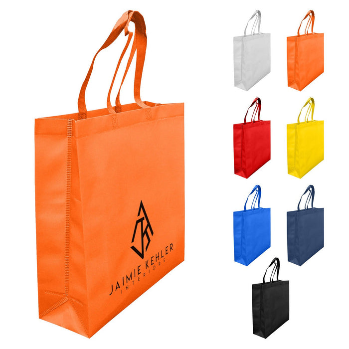 LAMINATED NON WOVEN BAG WITH LARGE GUSSET