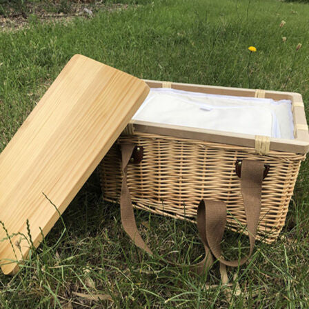 Gold Coast Wicker Picnic Cooler Basket
