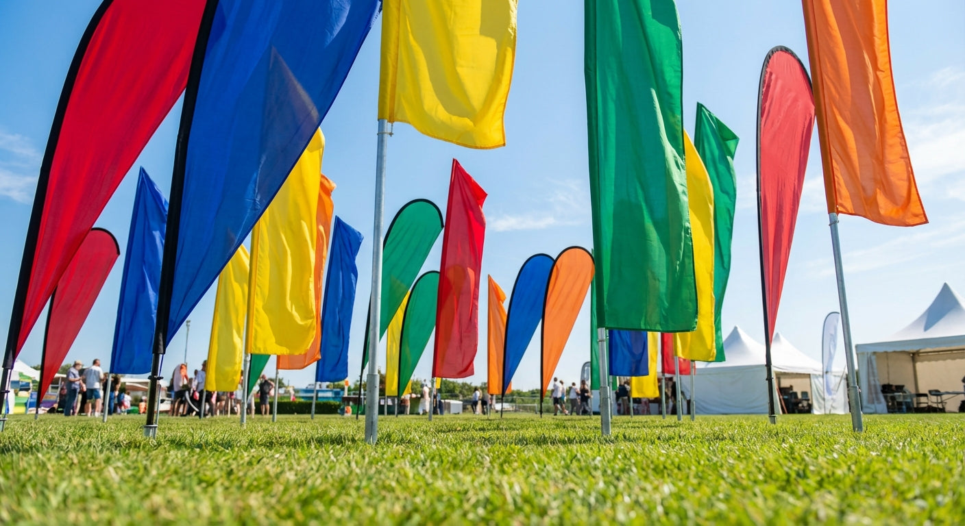 Custom Flags vs Teardrop Banners: Which One Gets More Eyeballs?