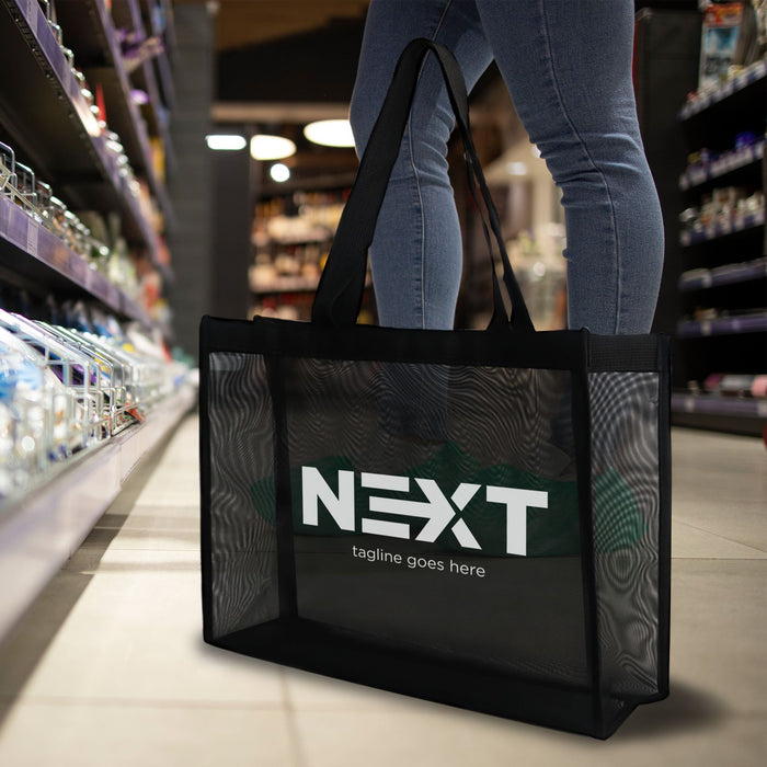 Transparent Mesh Totes Bags - Custom Promotional Product