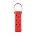 EVA Holes Wine Bottle Bag - A drink bottle bag in bright red with holes for ventilation and a handle for easy carrying. It features a logo.