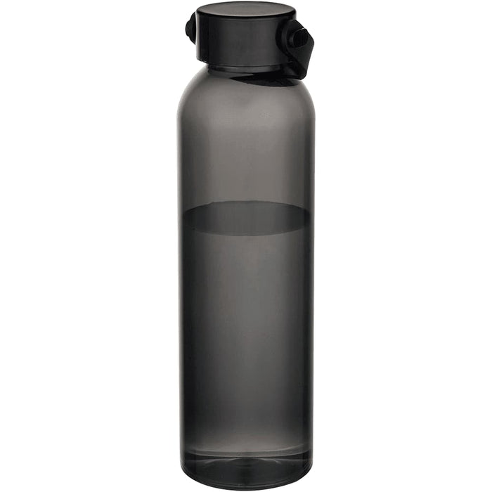 Alti 630 ml RCS Recycled Plastic Water Bottle - A drink bottle made from recycled plastic, featuring a sleek dark grey design and a black lid.