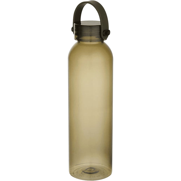 Alti 630 ml RCS Recycled Plastic Water Bottle - A drink bottle made of recycled plastic in a translucent olive colour, featuring a secure lid and handle.