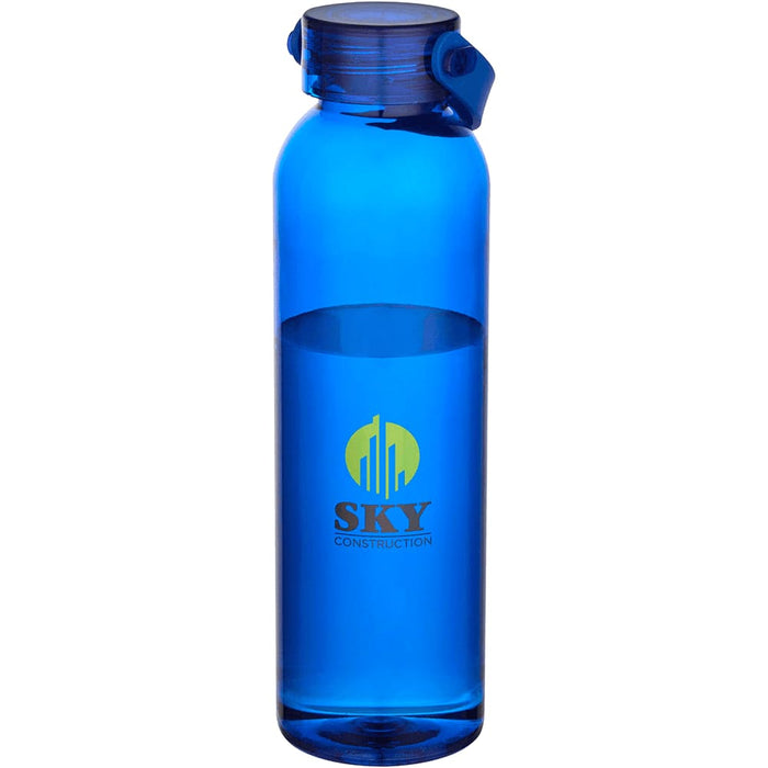Alti 630 ml RCS Recycled Plastic Water Bottle - A drink bottle made of recycled plastic, featuring a blue colour and a logo. Holds 630 ml of liquid.