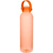 Alti 630 ml RCS Recycled Plastic Water Bottle - A drink bottle in translucent orange, featuring a handle and a logo.