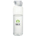Alti 630 ml RCS Recycled Plastic Water Bottle - A drink bottle made of clear plastic, featuring a logo and a screw-on lid, filled with water.