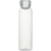 Alti 630 ml RCS Recycled Plastic Water Bottle - A drink bottle made of clear recycled plastic with a grey cap and a simple design. It features a logo.