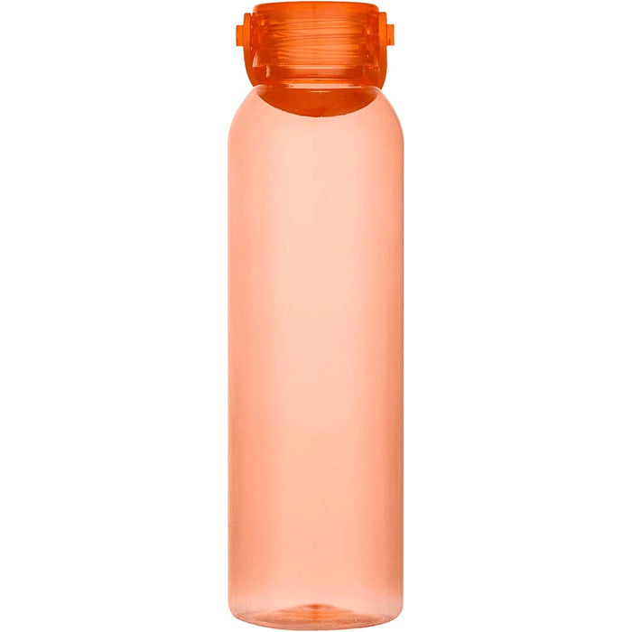 Alti 630 ml RCS Recycled Plastic Water Bottle - An orange water bottle made from recycled plastic, featuring a secure lid and a sleek design.