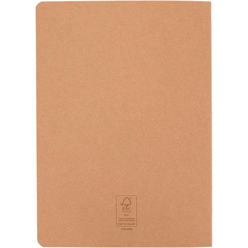 Slyk A5 Cahier Planner - A tan A5 cahier planner with a smooth finish and a logo on the bottom corner.
