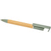 Delfina Phone Holder Pen - A bamboo pen with a green cap and clip. It features a sleek design and includes a logo.