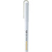Mauna Recycled PET Gel Rollerball Pen - A white gel rollerball pen, featuring a clip and logo, with a sleek design.