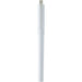 Mauna Recycled PET Gel Rollerball Pen - A white gel rollerball pen made from recycled PET, featuring a clip and a simple design, with a logo.