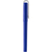 Mauna Recycled PET Gel Rollerball Pen - A blue rollerball pen with a silver clip, made from recycled PET material, featuring a logo.